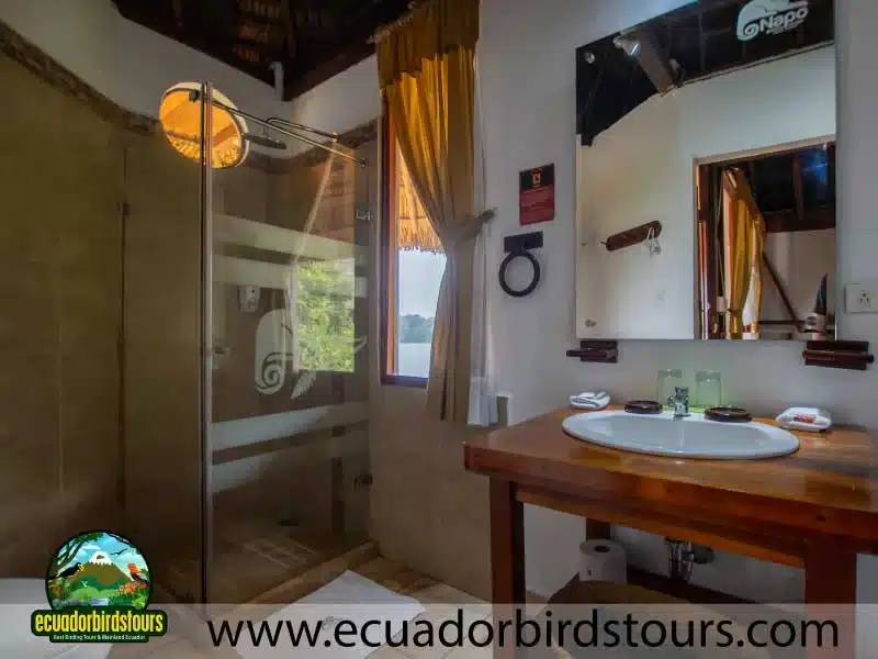 napo wildlife center amazon lodge by ecuador birds tours bathroom 504b8840